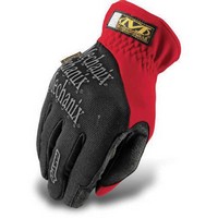 Mechanixwear MFF-02-009 Mechanix Wear Medium Red And Black FastFit Full Finger Synthetic Leather And Spandex Mechanics Gloves Wi